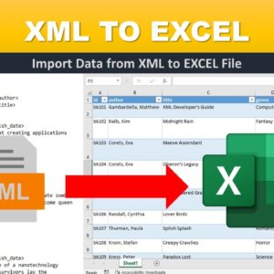 Converting XML to Excel